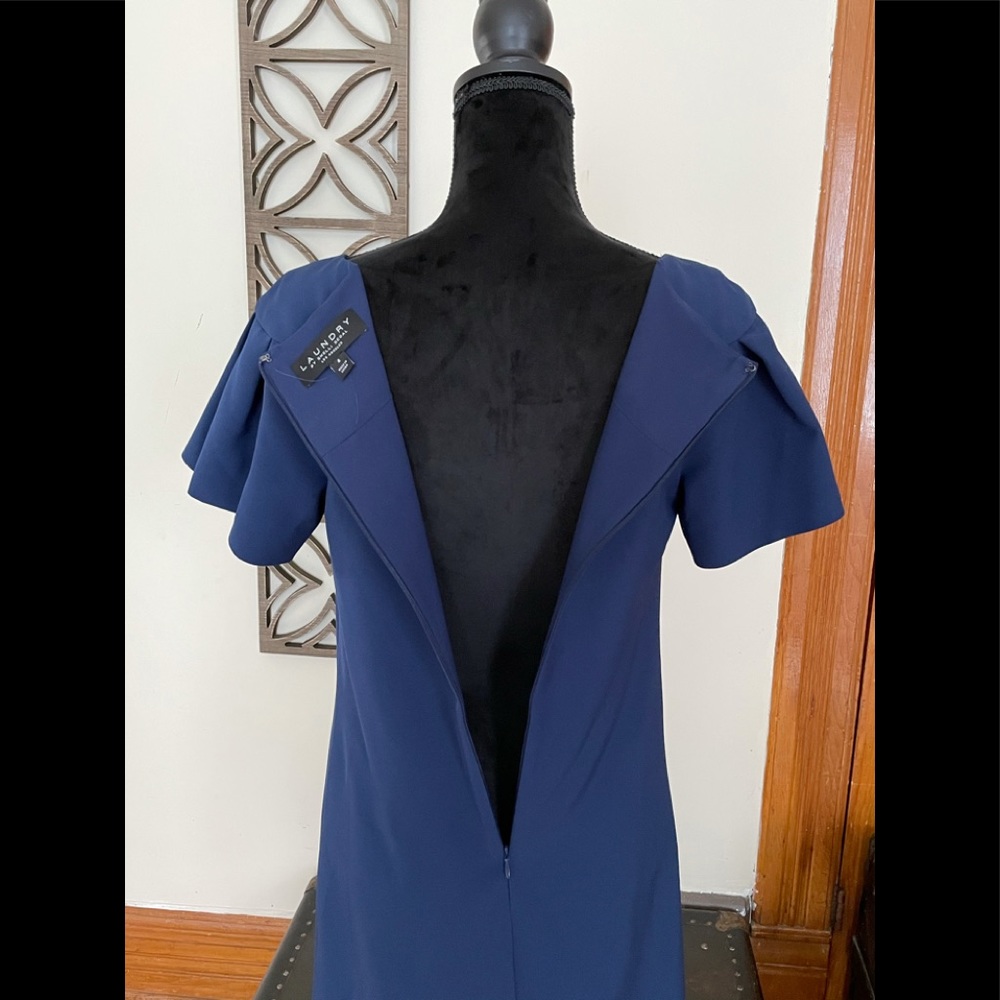 Navy Blue Shift Dress - Picture 6 of 8